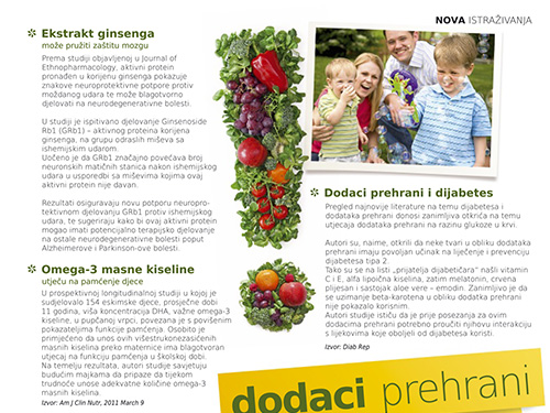 Zeleni čaj, ekstrakt ginsenga, Omega-3, dodaci prehrani