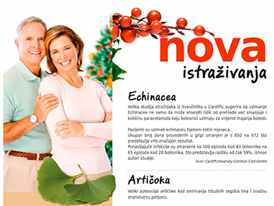Echinacea, artičoka, ginkgo biloba, valerijana