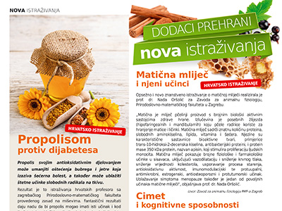 Propolis, matična mliječ, cimet, ulje sjemenki crnog ribiza