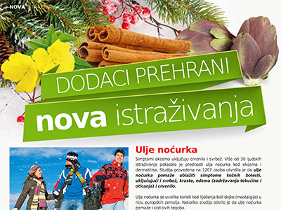 Glukozamin, ulje noćurka, cimet, artičoka