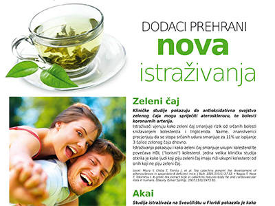Ulje noćurka, zeleni čaj, akai, cvjetni prah