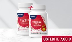 2 x Vitamin C + selen + cink