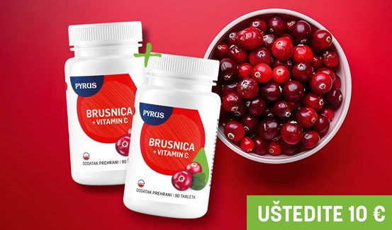 2x Brusnica + vitamin C