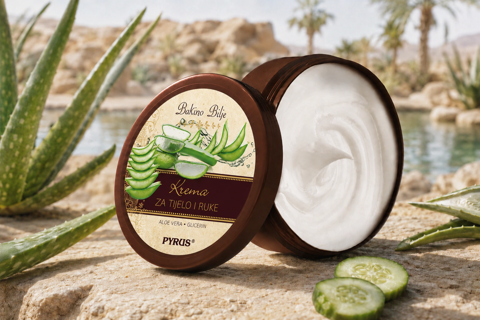Aloe Vera krema za tijelo i ruke - fotografija 1