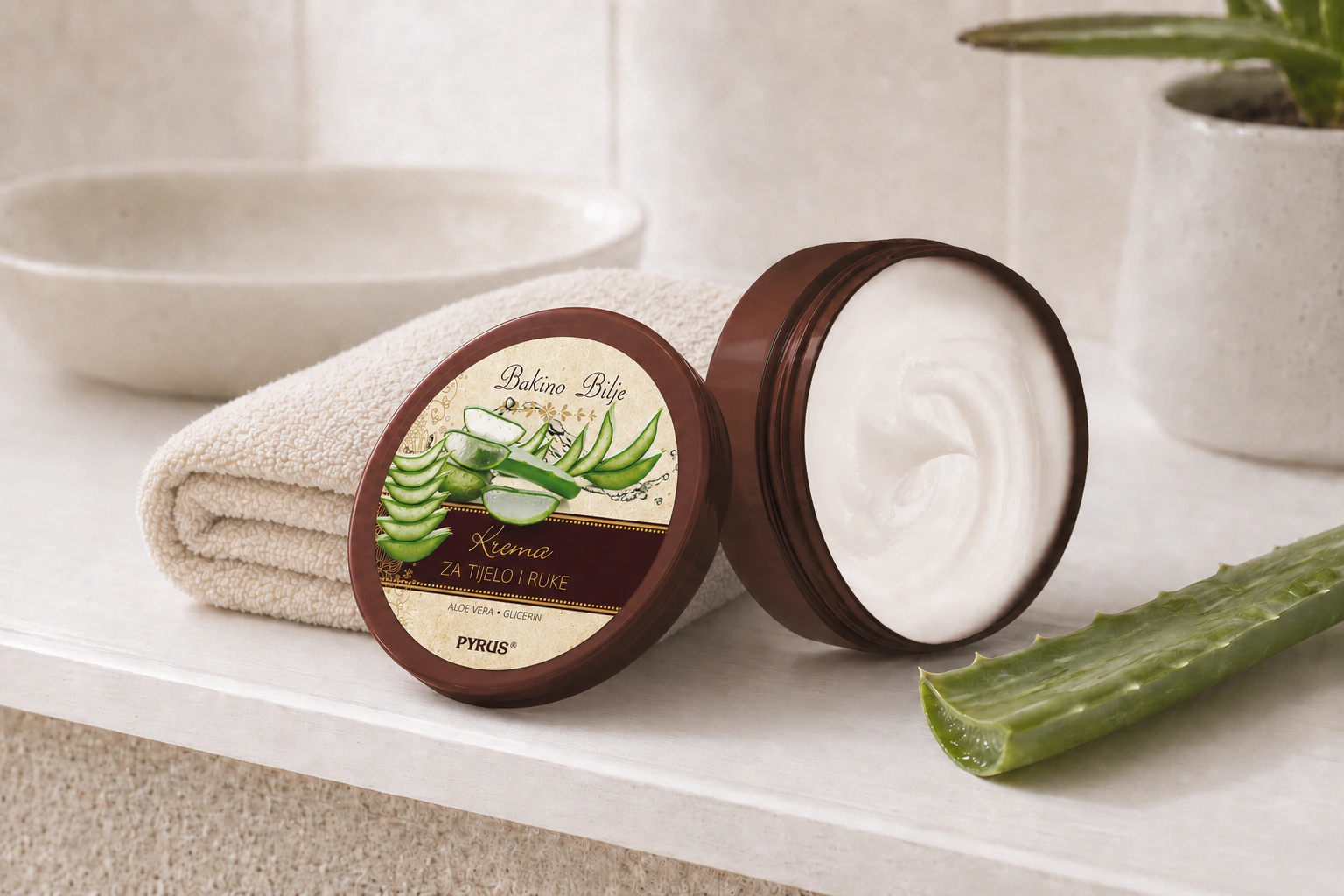 Aloe Vera krema za tijelo i ruke - fotografija 2