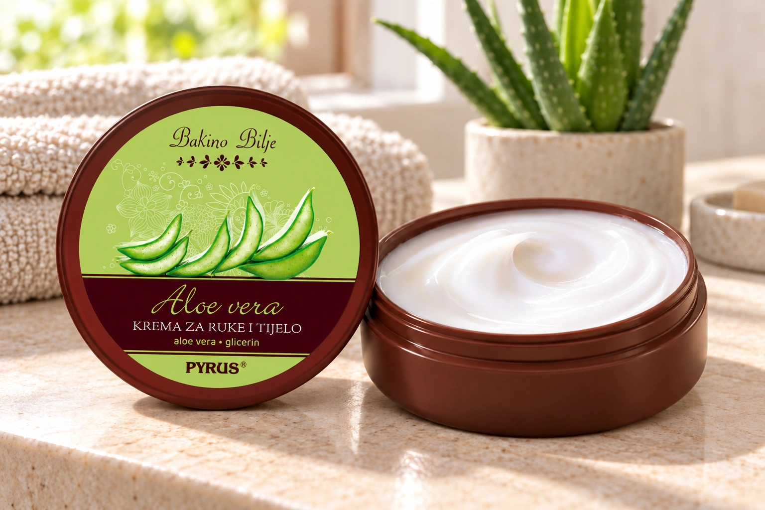 Aloe Vera krema za tijelo i ruke - fotografija 2