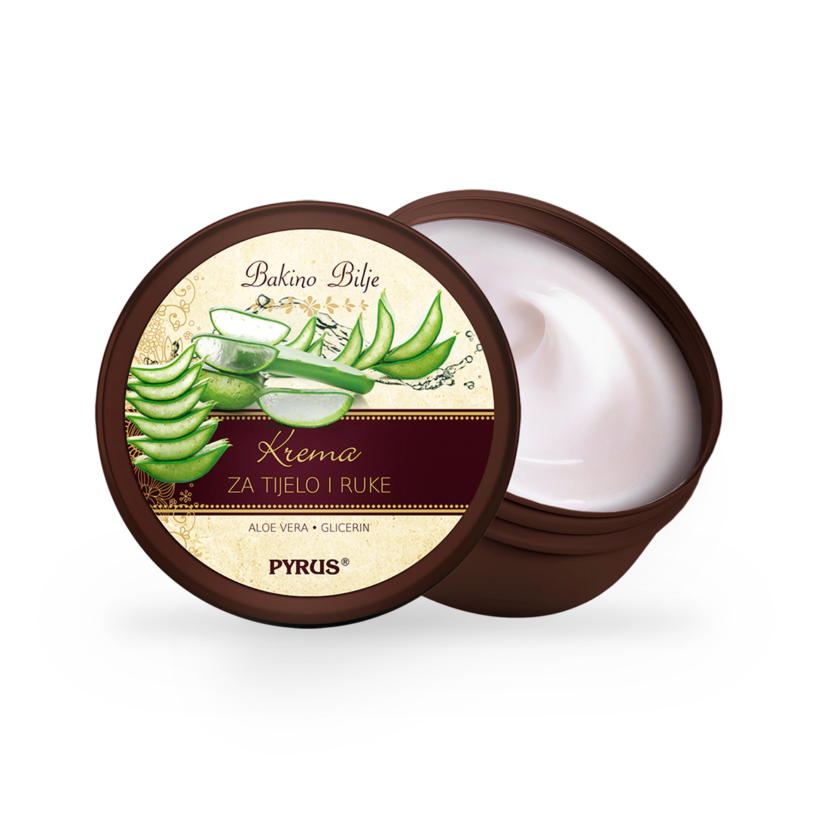 Aloe Vera krema za tijelo i ruke - aloe vera i glicerin