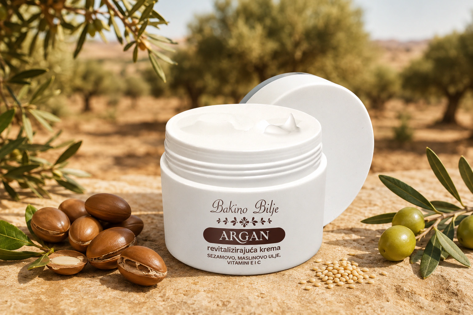 Argan revitalizirajuća dnevna krema za sve tipove kože - fotografija 1