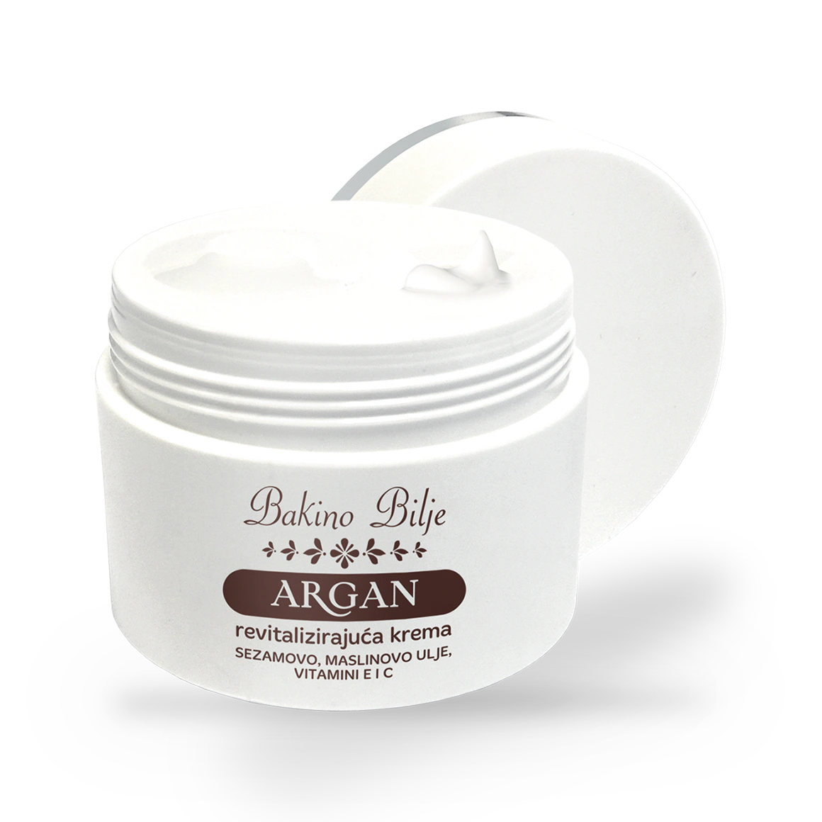 Argan revitalizirajuća dnevna krema za sve tipove kože - organsko ulje argana, sezama, nesaponificirano ulje masline, vitamin E