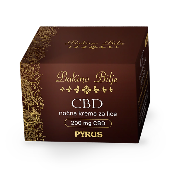 CBD noćna krema za lice - kutija