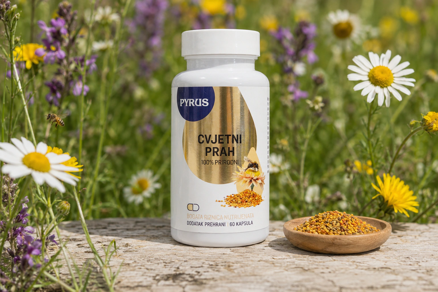 Cvjetni prah 500 mg, 100% prirodni - fotografija 1