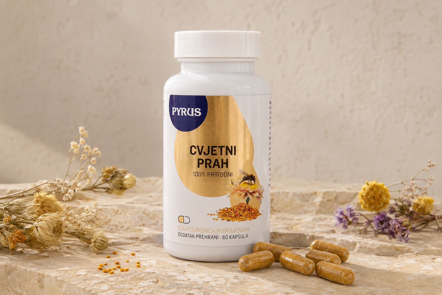 Cvjetni prah 500 mg, 100% prirodni - fotografija 3