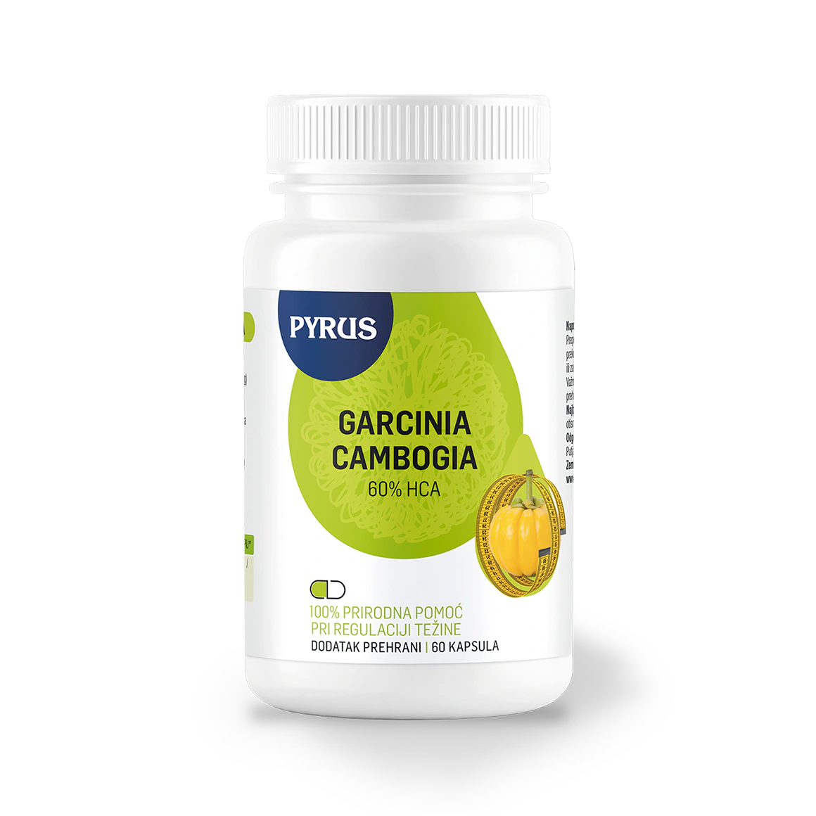 Garcinia cambogia - snažan ekstrakt: 60 % HCA
