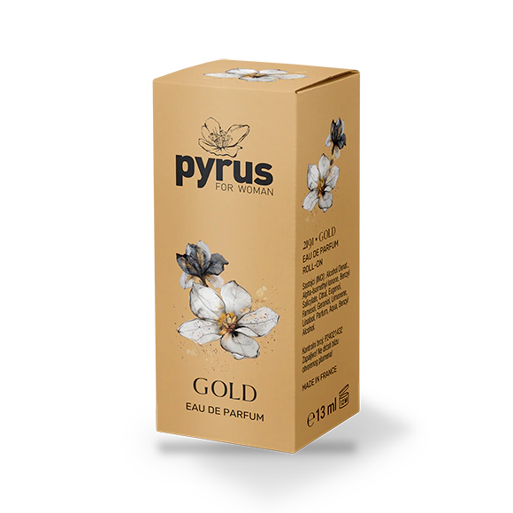 GOLD eau de parfum, roll on - kutija