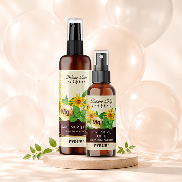 Magnezij ulje u spreju za opuštanje mišića i zglobova 150ml + Magnezij ulje 50 ml (set)