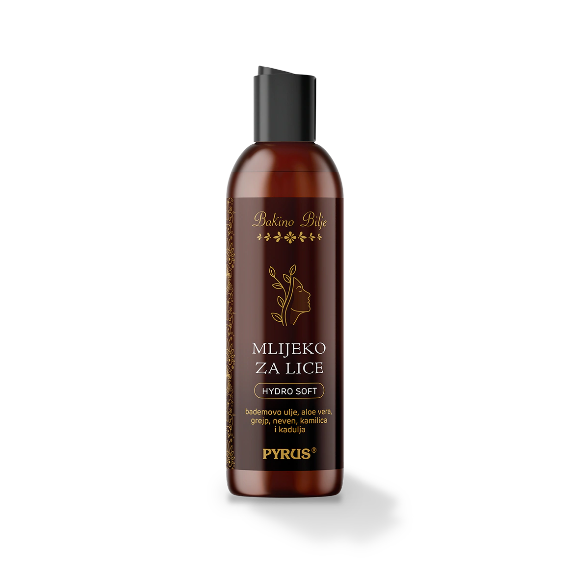 Mlijeko za lice za dehidriranu kožu - hydro soft - grejp, bademovo ulje, aloe vera, kadulja