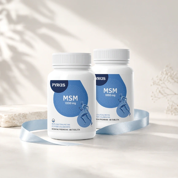 MSM 1000 mg, 90 tbl (2 kom u setu)