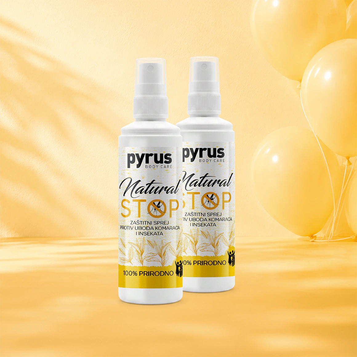 Natural Stop sprej 100ml (2 kom u setu) - zaštitni sprej protiv komaraca i insekata
