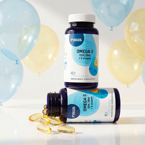 Omega-3 1000 mg 60 soft cps (2 kom u setu)