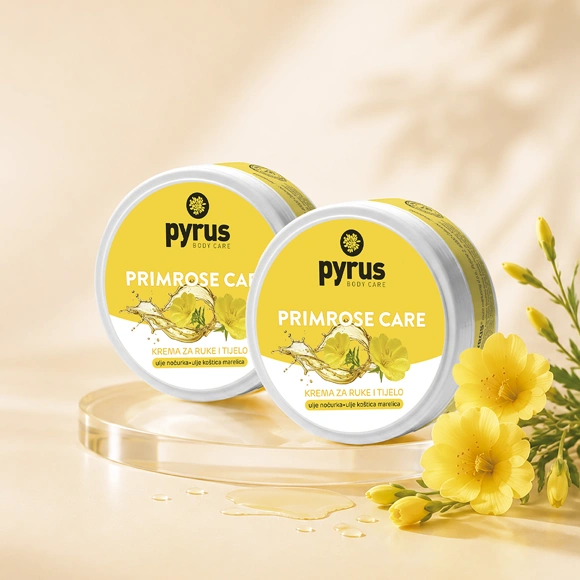 Primrose care krema za ruke i tijelo (2 kom u setu) - s uljem noćurka i uljem koštica marelice