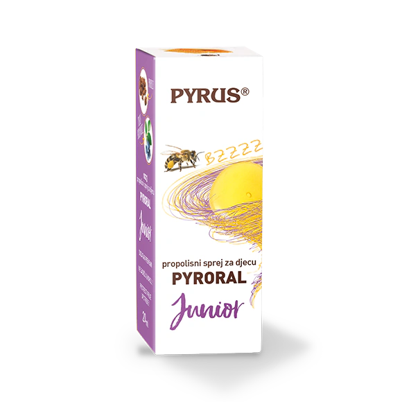 PYRORAL Junior propolisno biljni sprej za djecu - kutija