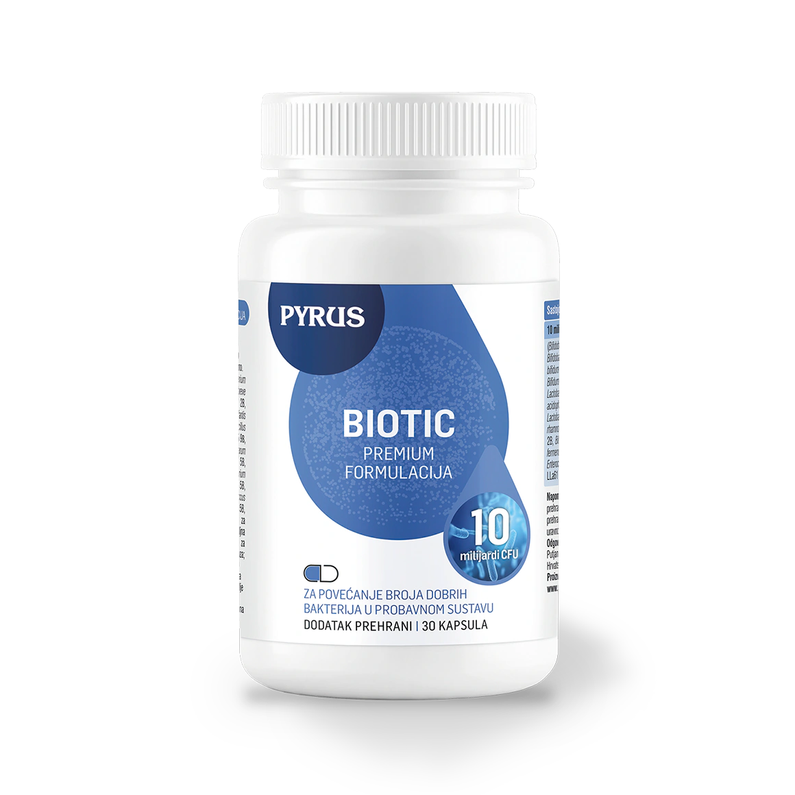 Pyrus Biotic - 10 milijardi CFU mikroorganizama u jednoj kapsuli