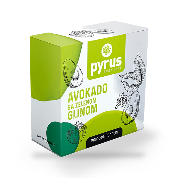 Sapun avokado sa zelenom glinom - kutija