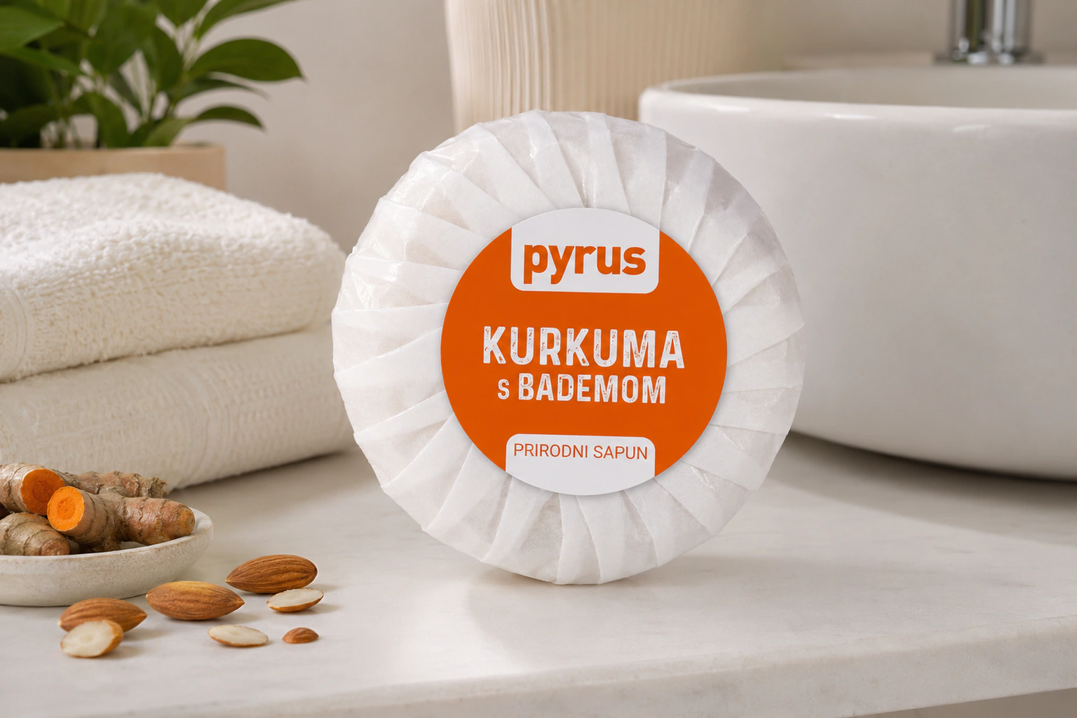 Sapun kurkuma s bademom - fotografija 2