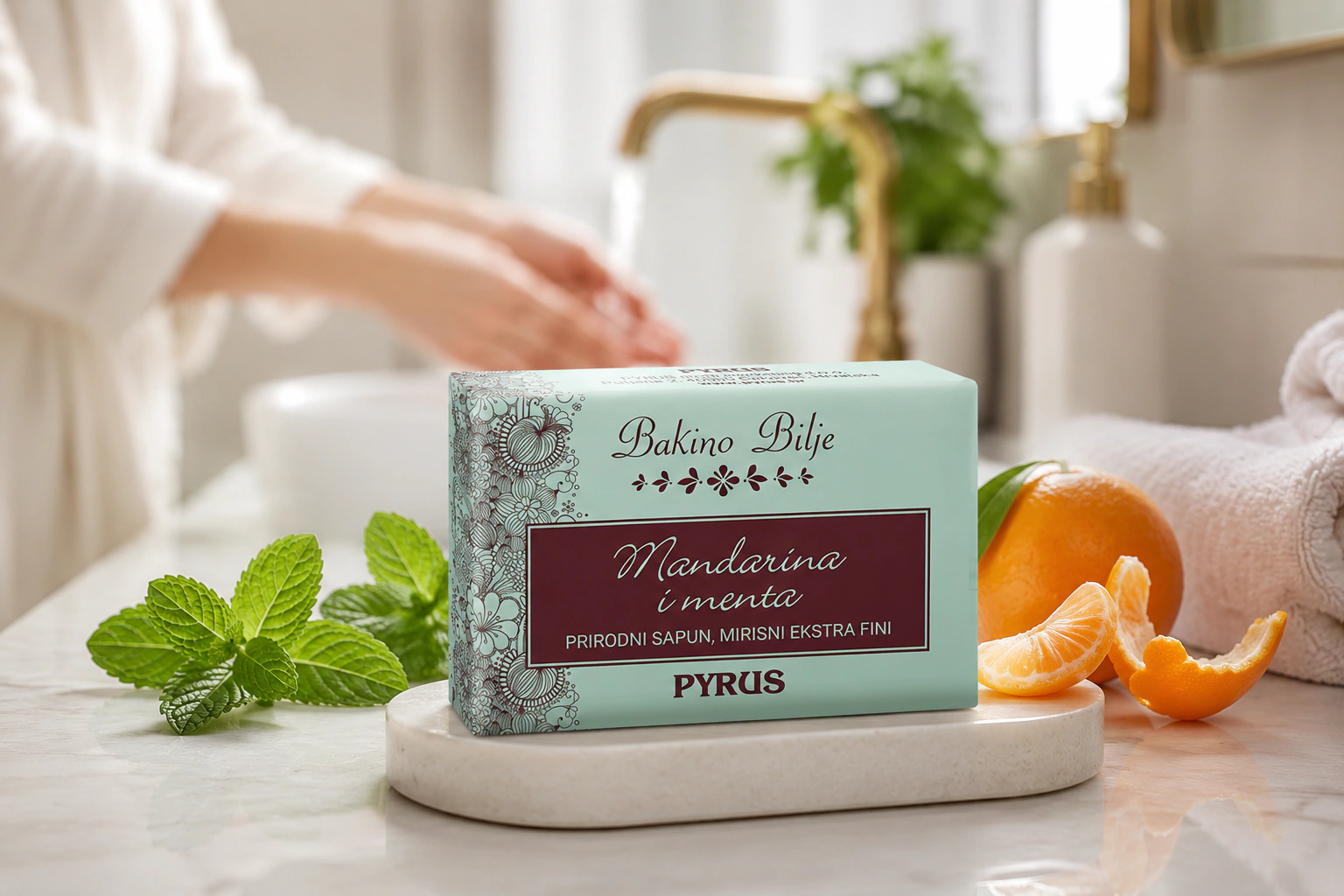 Sapun Mandarina & menta - fotografija 1