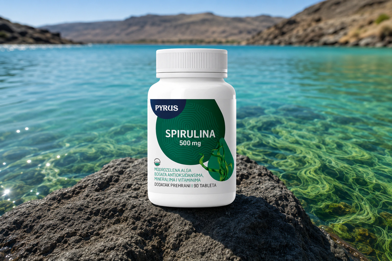 Spirulina 500 mg - fotografija 1