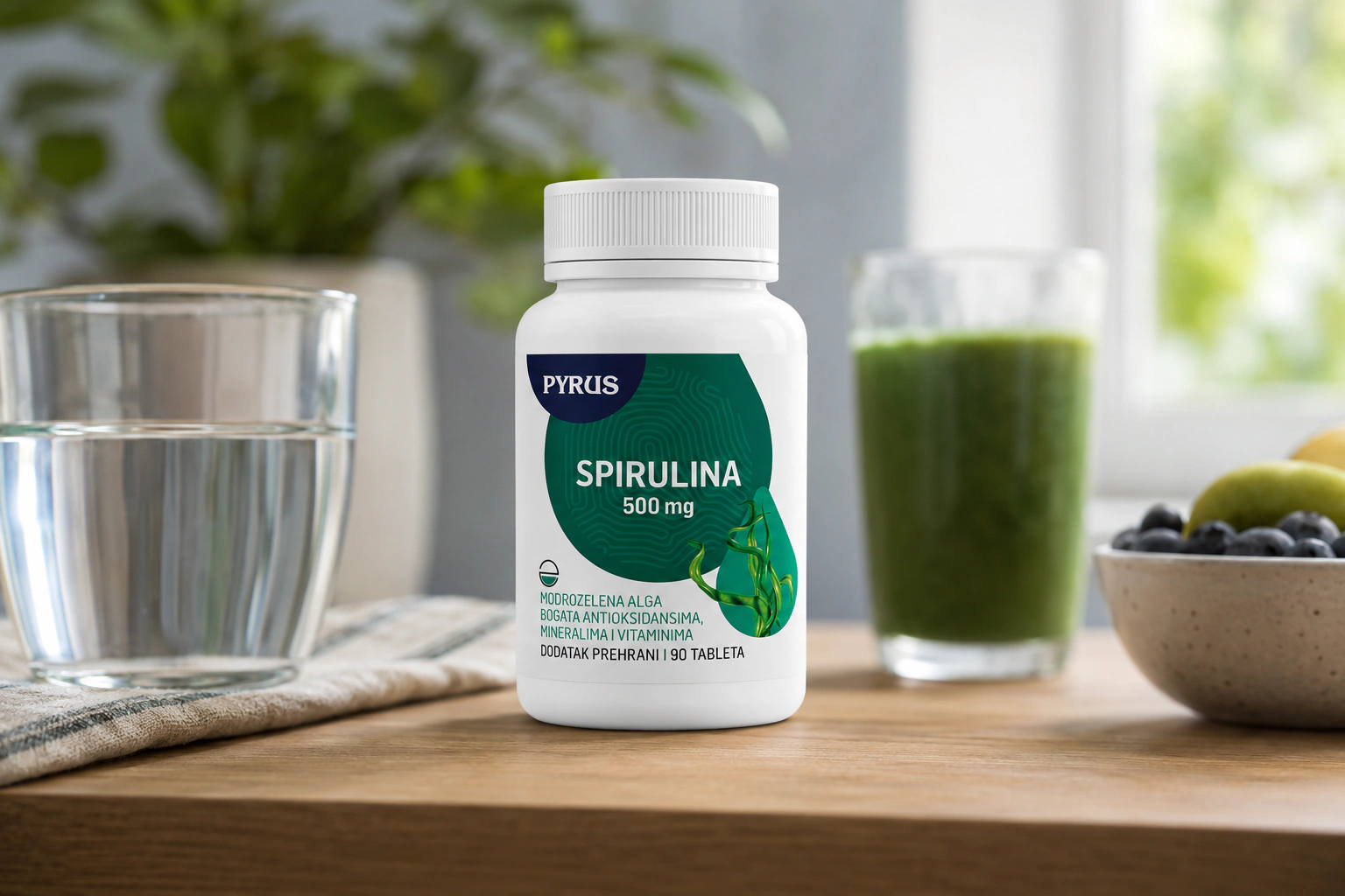 Spirulina 500 mg - fotografija 2