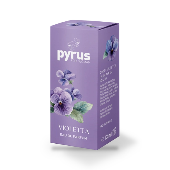 VIOLETTA eau de parfum, roll on - kutija