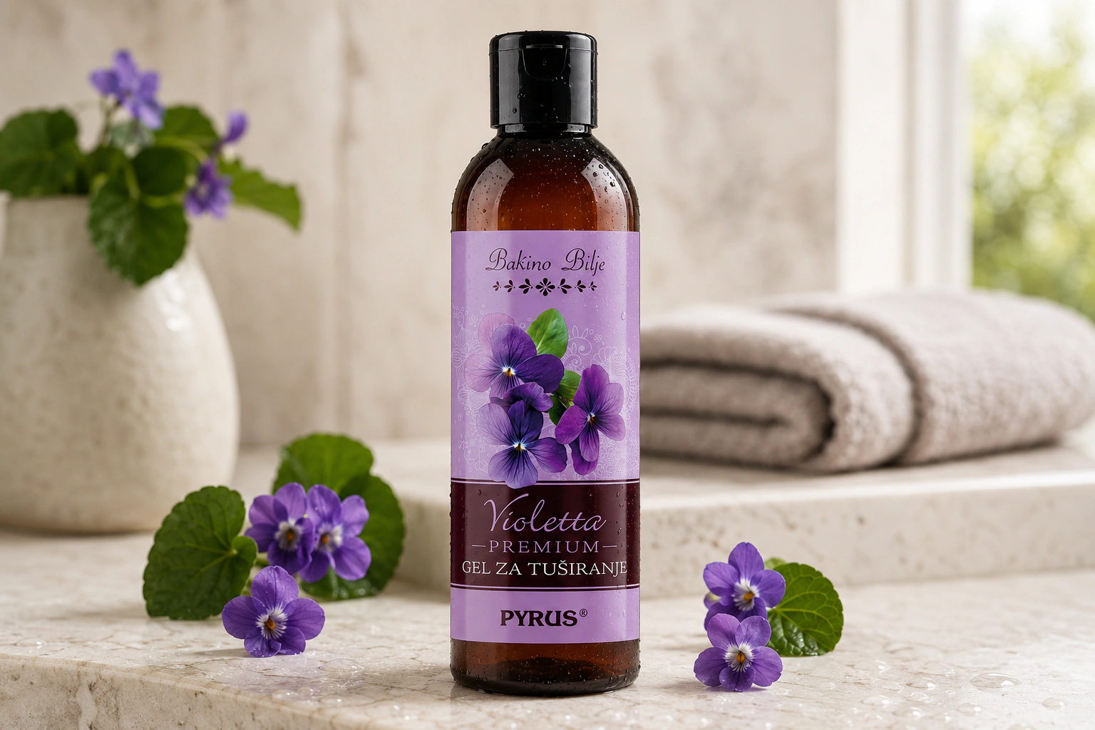 Violetta premium gel za tuširanje - fotografija 1