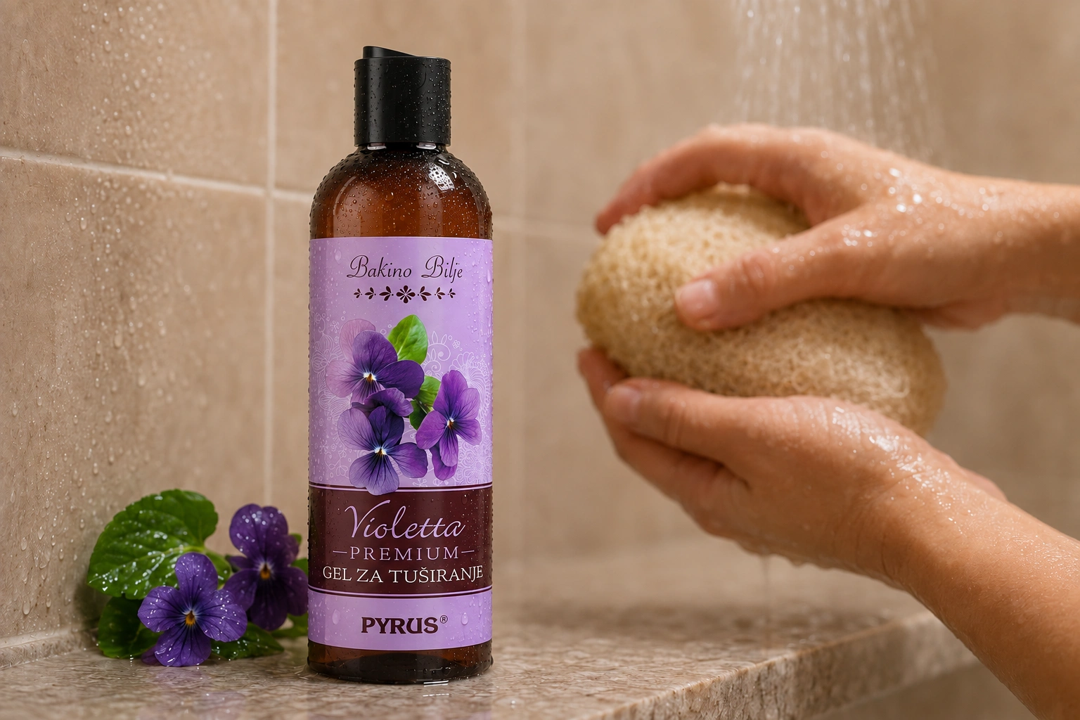 Violetta premium gel za tuširanje - fotografija 3