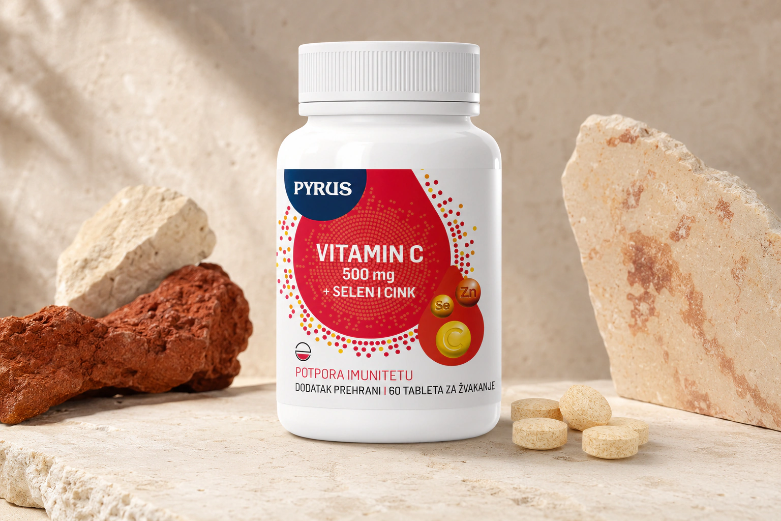 Vitamin C 500 mg + selen i cink - fotografija 3